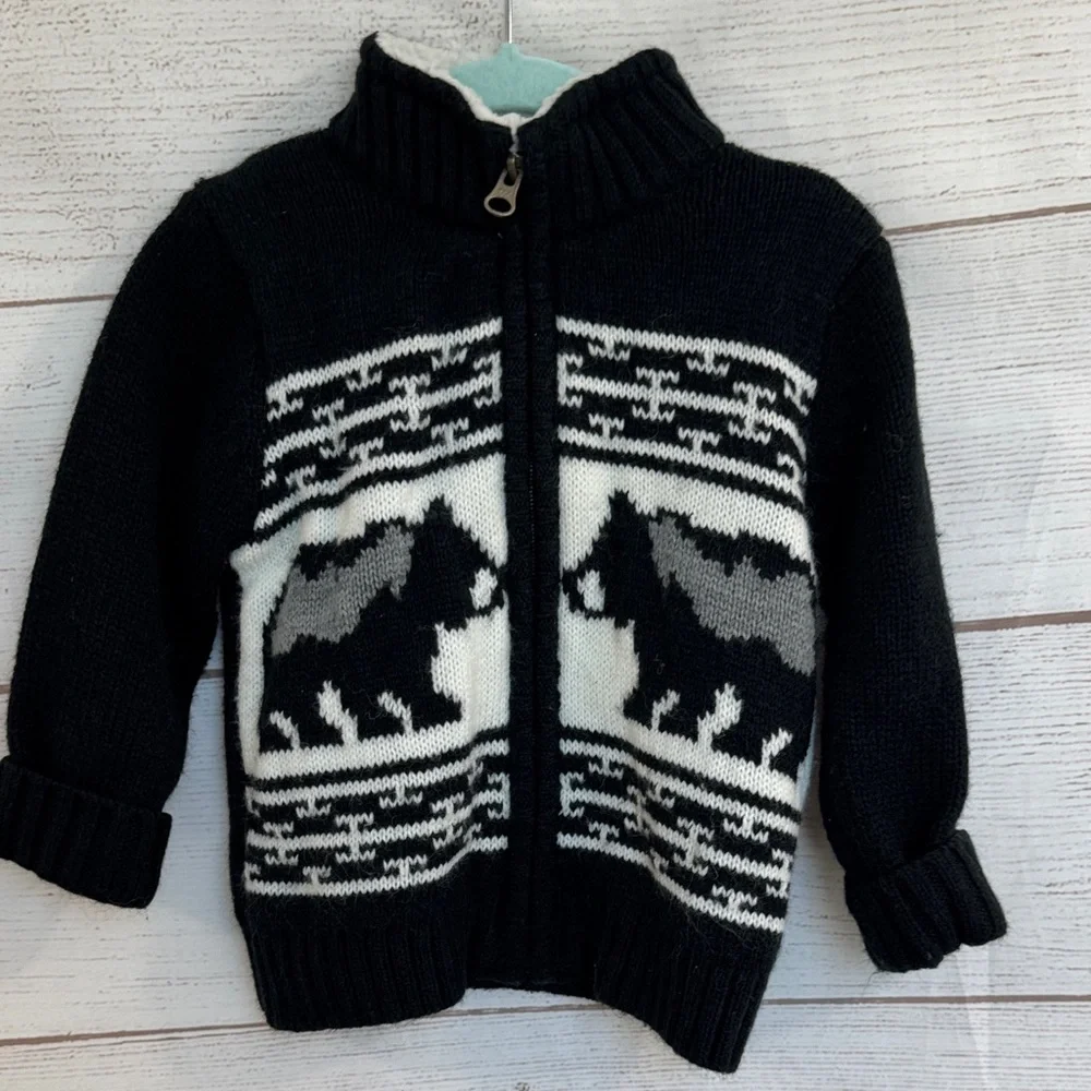 Bundle of 3 Toddler Kids boys Sweaters + puffy vest -2T Carter's Cat & Jack - Picture 7 of 16